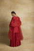 Tiya rust red Sharara set