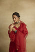 Tiya rust red Sharara set