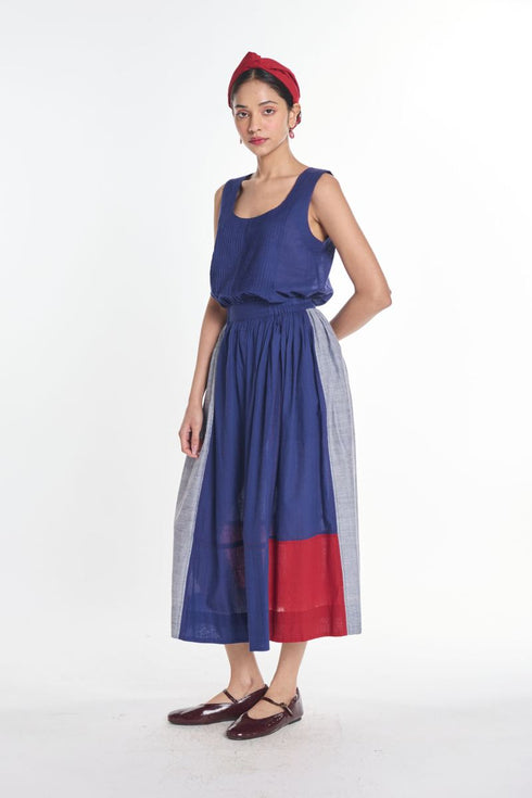 Trientalis patchwork skirt
