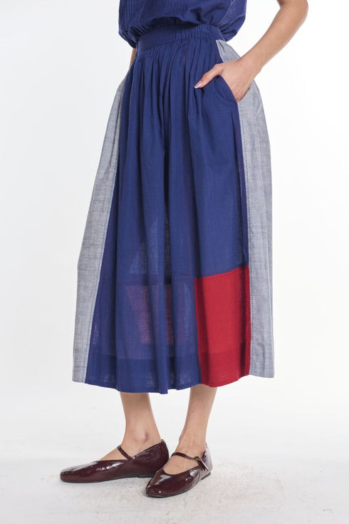 Trientalis patchwork skirt
