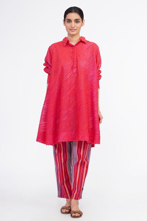 Tunisia red shirt dress