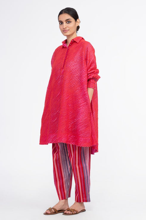 Tunisia red shirt dress