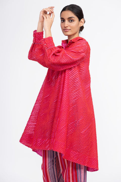 Tunisia red shirt dress