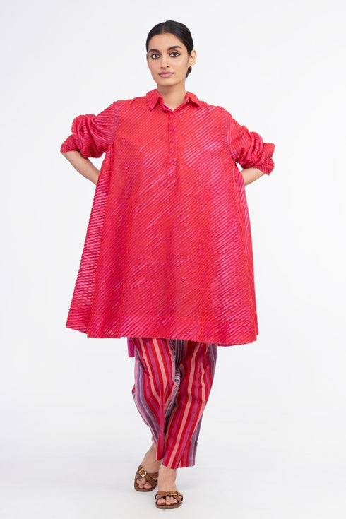 Tunisia red shirt dress