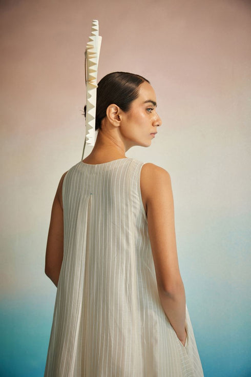 Utsuroi ivory halter dress