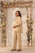 Vaayu beige V neck co-ord set