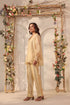 Vaayu beige V neck co-ord set