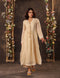 Vaayu beige tie-up kurta set