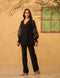Vaayu black v neck co-ord set