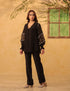 Vaayu black v neck co-ord set