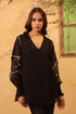 Vaayu black v neck co-ord set