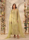Vaayu green heavy jaal kurta set