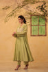Vaayu green jacket style kurta set