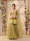 Vaayu green sharara set