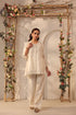 Vaayu ivory pintuck co-ord set