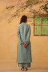 Vaayu light blue collar kurta set