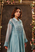 Vaayu light blue pintuck collar kurta set