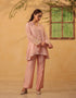 Vaayu light pink applique co-ord set