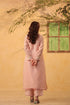 Vaayu light pink tie-up kurta set