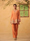 Vaayu orange heavy applique co-ord set