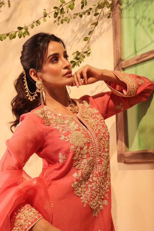 Vaayu pink sharara set