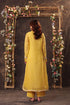 Vaayu yellow collar kurta set