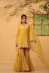Vaayu yellow heavy sharara set