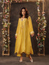 Vaayu yellow tie-up kurta set