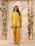 Vaayu yellow v neck co-ord set