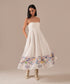 Vanilla veil dress with jacket