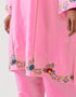 Varna light pink hand embroidered tunic and trouser set