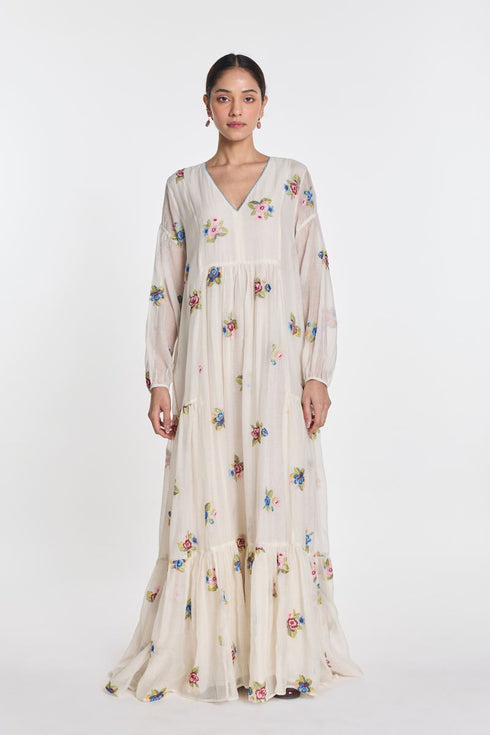 Vervain tiered dress