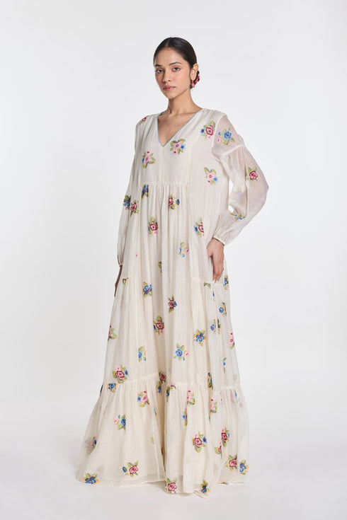 Vervain tiered dress