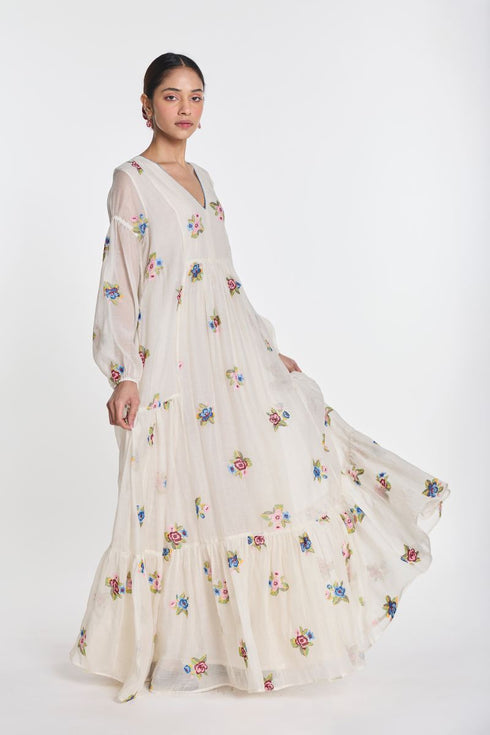 Vervain tiered dress