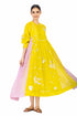 Vienne yellow and pink dress