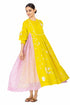 Vienne yellow and pink dress