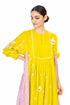 Vienne yellow and pink dress
