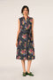 Villosa embroidered belted dress