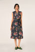 Villosa embroidered belted dress