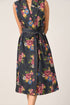 Villosa embroidered belted dress