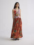 Vine and berry halterneck waistcoat and skirt set