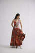 Vine and berry halterneck waistcoat and skirt set