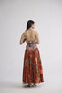 Vine and berry halterneck waistcoat and skirt set