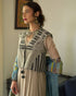 Vira black and white stripes gilet