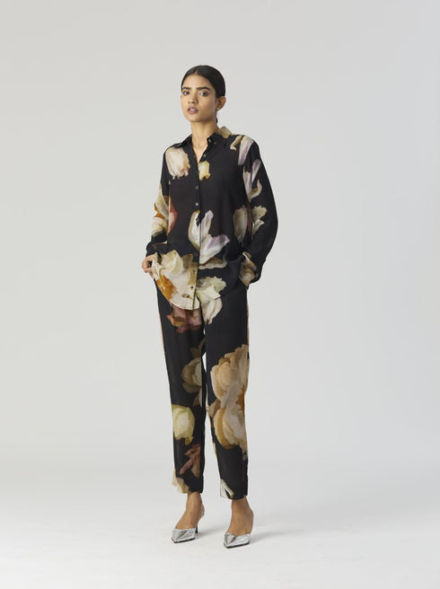 Viva fiori black co-ord set