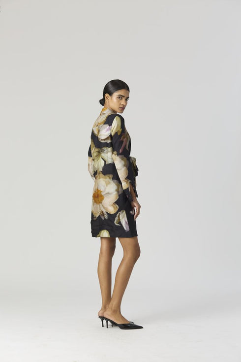 Viva Fiori black dress