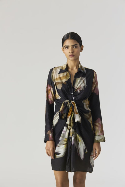 Viva Fiori black dress