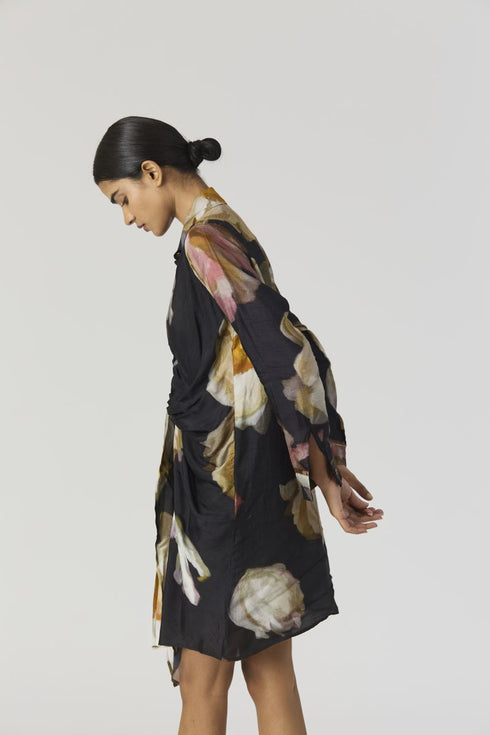 Viva Fiori black dress