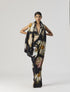 Viva fiori black pre-draped sari