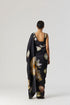 Viva fiori black pre-draped sari